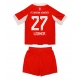 Bayern Munich Konrad Laimer #27 Replike Domaci Dres za djecu 2025-26 Kratak Rukav (+ Kratke hlače)